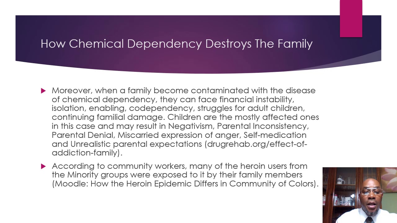 Chemical Dependency and the family docx