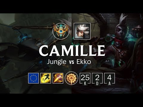 Camille Jungle vs Ekko - EUW Master Patch 8.24