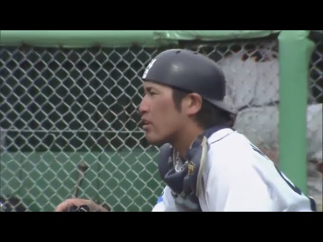 【ファーム】ライオンズ･中田 正確な送球で盗塁を阻止!! 2017/4/15 L-G(ファーム)