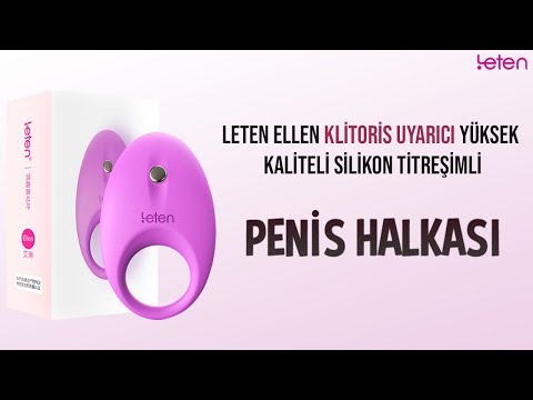 Leten Ellen Klitoris Uyarıcı Yüksek Kaliteli Silikon Titreşimli Penis Halkası