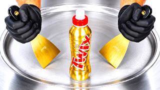 Download lagu ASMR | Ice Cream Rolls - TWIX Chocolate Milk Drink mp3