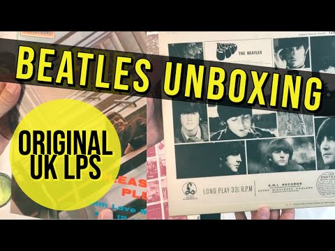 Unboxing Original UK Beatles LPs