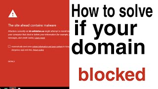 how to unblock google blocked domain||