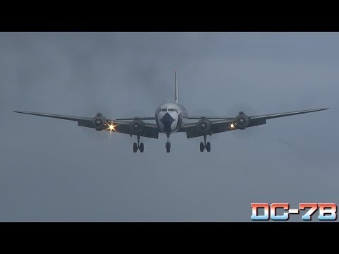 Eastern DC-7 at St Maarten with Crosswind