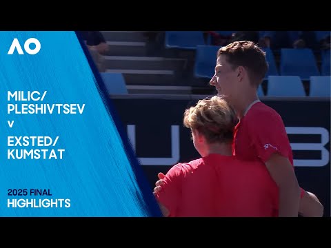 Milic/Pleshivtsev v Exsted/Kumstat Highlights | Australian Open 2025 Final