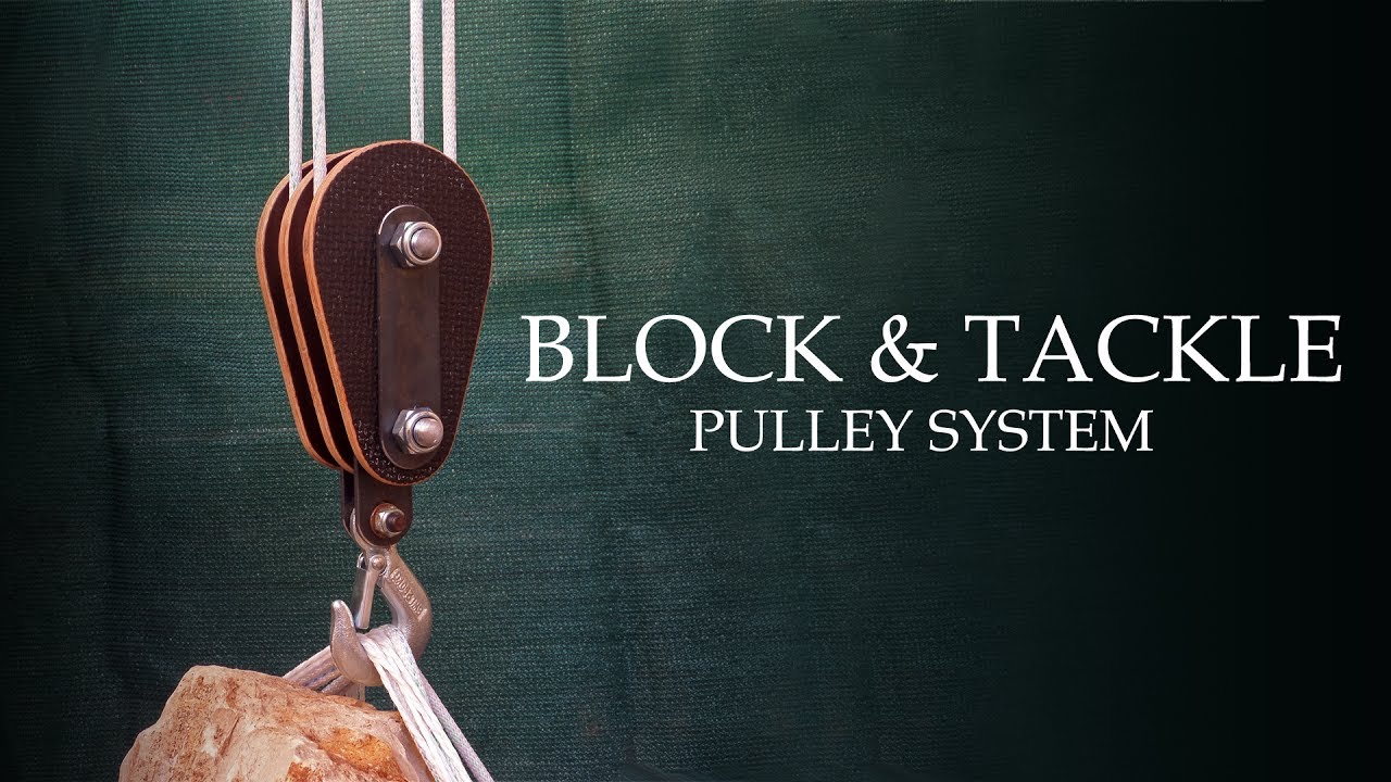 Making a Block and Tackle Wooden Pulley System