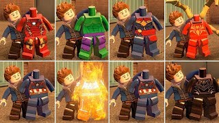 All Characters Perform Ant-Man Transformation Animation in LEGO Marvel
