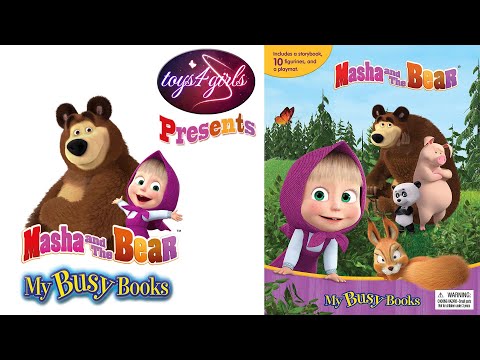 My Busy Books Masha and the Bear toy set unboxing video