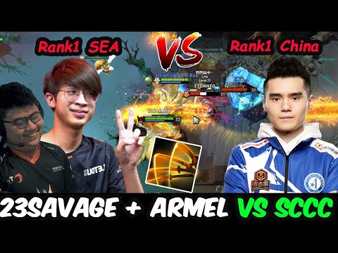 23savage Juggernaut 11K MMR Rank1 SEA Feat TNC.Armel vs Rank1 Server China Sccc Dota 2 7.28 Gameplay