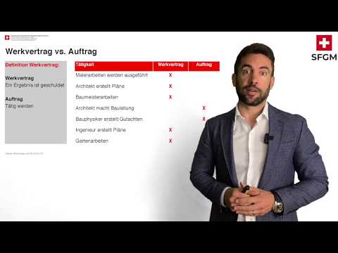 WERKVERTRAG NACH OR & SIA 118 - Trailer