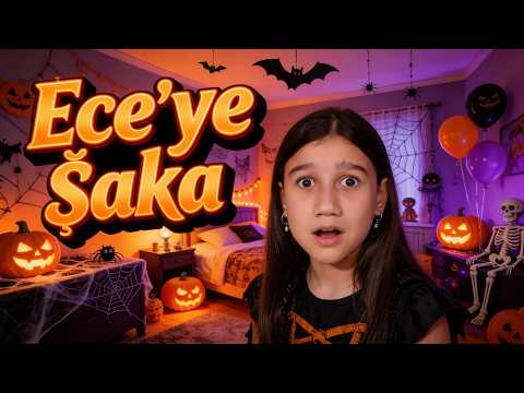 Ece’ye Halloween Sürprizi! 😱🎃 Tepkisi Efsane!