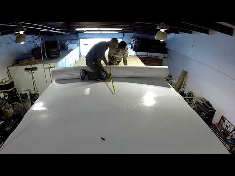 How to laminate a fiberglass RV roof