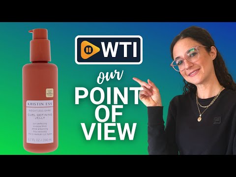 Kristin Ess Weightless Shine Curl Defining Jelly with Glycolic Acid - For Curly Hair - WTI product video review