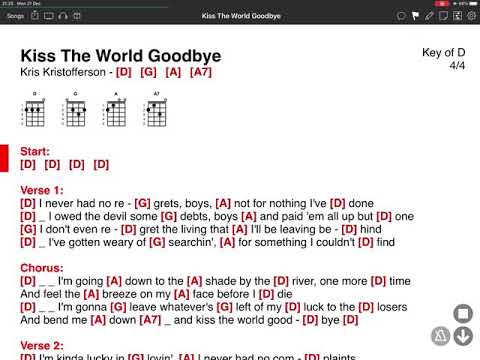 Kiss The World Goodbye - Kris Kristofferson