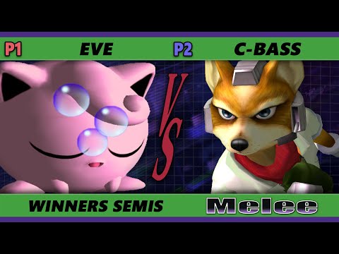 S@X 413 Winners Semis - eve (Jigglypuff) Vs. C-Bass (Fox) Smash Melee - SSBM