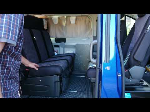 Nugget Custom 2016 Sitzbank auf Rollen leicht verschieben