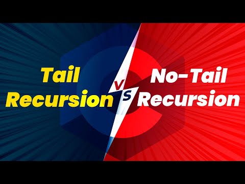 Tail & No-Tail Recursion | C Programming Language