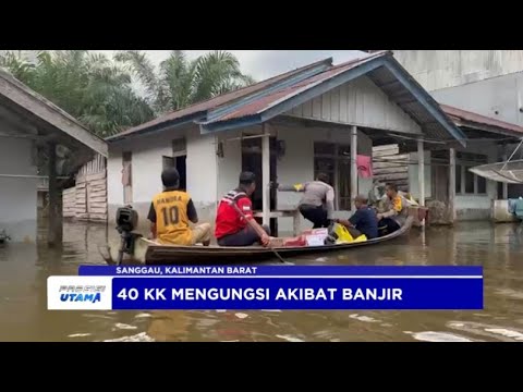 POLRES SANGGAU SALURKAN BANSOS KE KORBAN BANJIR