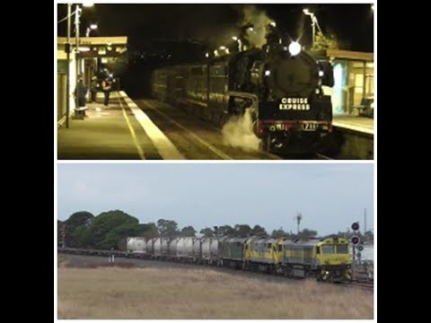 Steam and streamliner to Deniliquin and a triple header on QUBE's 7MC7 1/6/19