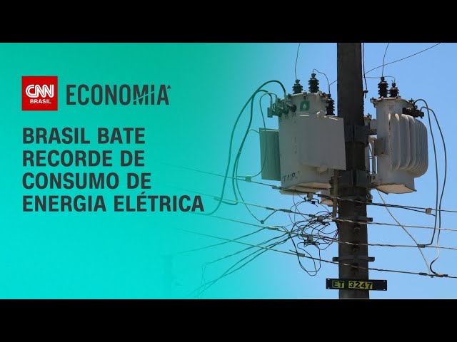 Brasil bate recorde de consumo de energia elétrica | BRASIL MEIO-DIA