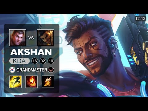 Akshan vs Jayce Top - KR Grandmaster - Patch 12.13 Season 12