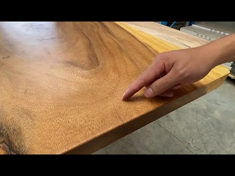 How to fix a minor crack on timber table