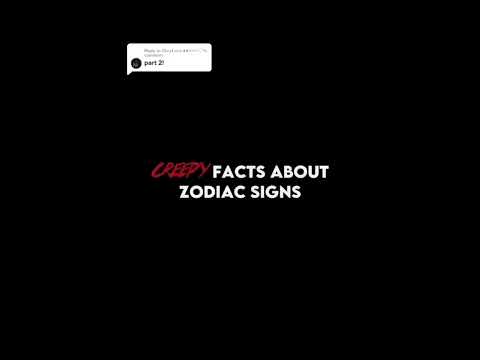 Creepy facts about zodiac signs Pt.2 - Zodiac signs Shorts