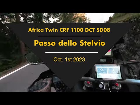 Africa Twin CRF 1100 DCT - Stilfser Joch -  (raw engine sound, ASMR)