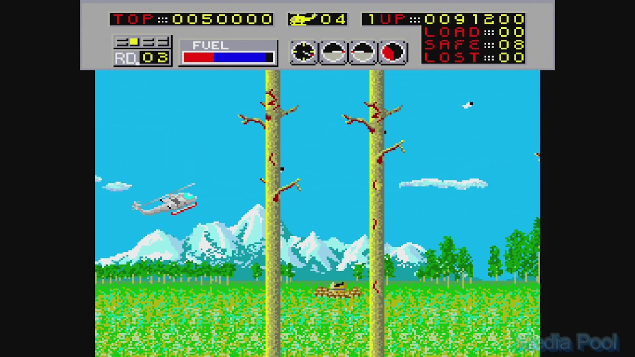 Choplifter (Arcade) Playthrough longplay retro video game