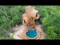 Building Craft Temple Bamboo Villa And Bamboo Swimming Pool Full Video