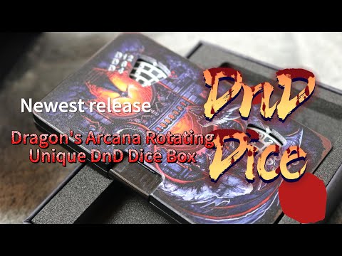 Dragon's Arcana: Rotating Unique DnD Dice Box
