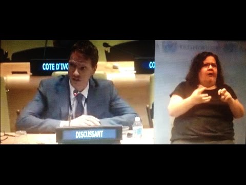 Milan Antonijevic speaking at UNGA about Human Rights (12.07.2016.)