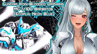 Gunpla Handcam: Gundam Iron-Blooded Orphans MG 1/100 Barbatos [Ecopla: Neon Blue]🖤💙 p.2