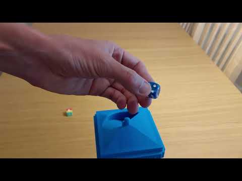 Sub Terra II Dice Distancing #56 board game. How far will it roll? * AmassGames * 4K dice tray. ITB