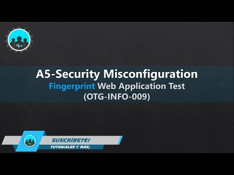 A5 Security Misconfiguration | Fingerprint test web