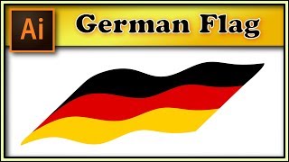 🇩🇪🇩🇪🚩German flag VERY EASY - Adobe Illustrator tutorial
