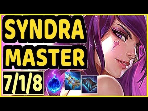 VROW (SYNDRA) - 7/1/8 KDA GAMEPLAY - EUW Ranked MASTER