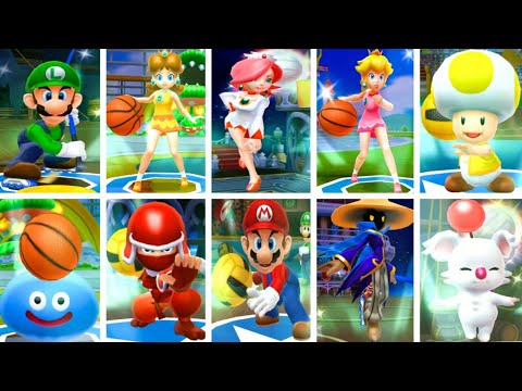 Mario Sport Mix - All Characters - All Super Shots