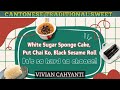 CANTONESE TRADITIONAL SWEET PUT CHAI KO BLACK SESAME ROLL WHITE SUGAR SPONGE CAKE