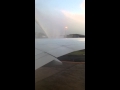AF 254 Air France inaugural flight to Jakarta water.