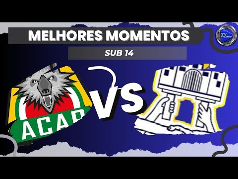 ACAP B X AA CAMILÓPOLIS SUB 14 AO VIVO MELHORES MOMENTOS TV FALANDO FPFS