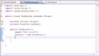 Intermediate Java Tutorial - 24 - Building the Window for the Slider
