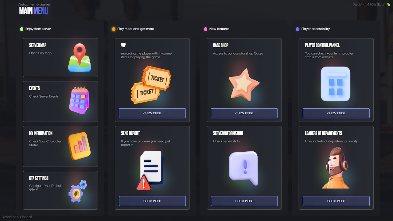 [Standalone] Most Advanced IF Main Menu (Pause Menu) thumbnail 2