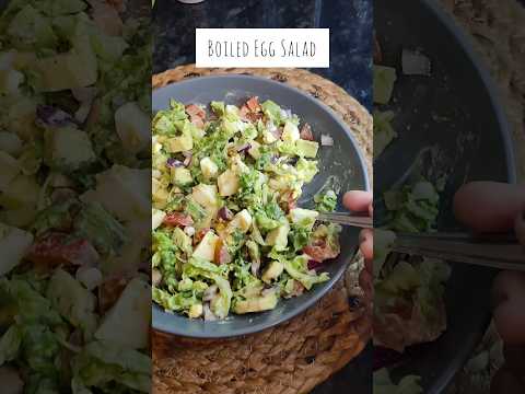 Best Boiled Egg Salad Recipe 😁 😋 🥚 #shorts #recipe #recipeoftheday