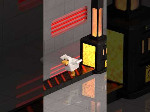 Steve's Lava Chicken Real Life Factory 3D Animation🔥🍗