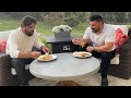 Bijan Mortazavi & His Son, Pezhmun, Cooking a Dish on His Birthday | آشپزی بیژن مرتضوی وپسرش پژمان