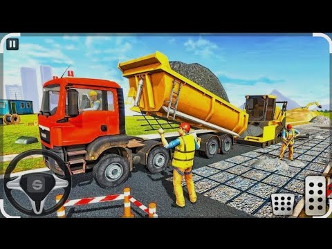 🏗️ Modern City Road Construction 3D Gameplay!