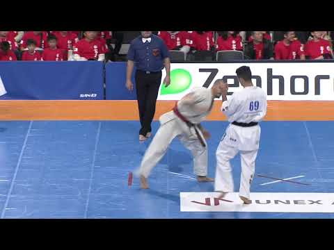 【新極真会】Court1 1st Round8 man Jorge Diego Ramos vs Tamas Popovics The 12th World Karate Championship