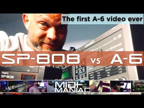 Comparison video: Roland A-6 vs Roland SP-808