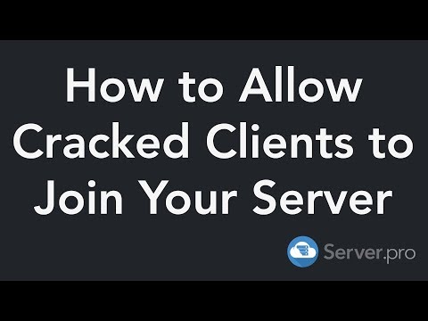 How to Allow Cracked Clients to Join Your Server - Minecraft Java